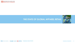 DEBORAH WEINSWIGMANCHESTER
THE STATE OF GLOBAL APPAREL RETAIL
21
 