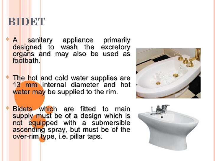 Topik 1 sanitary appliances