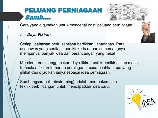 Topik 2 Penjanaan idea Perniagaan