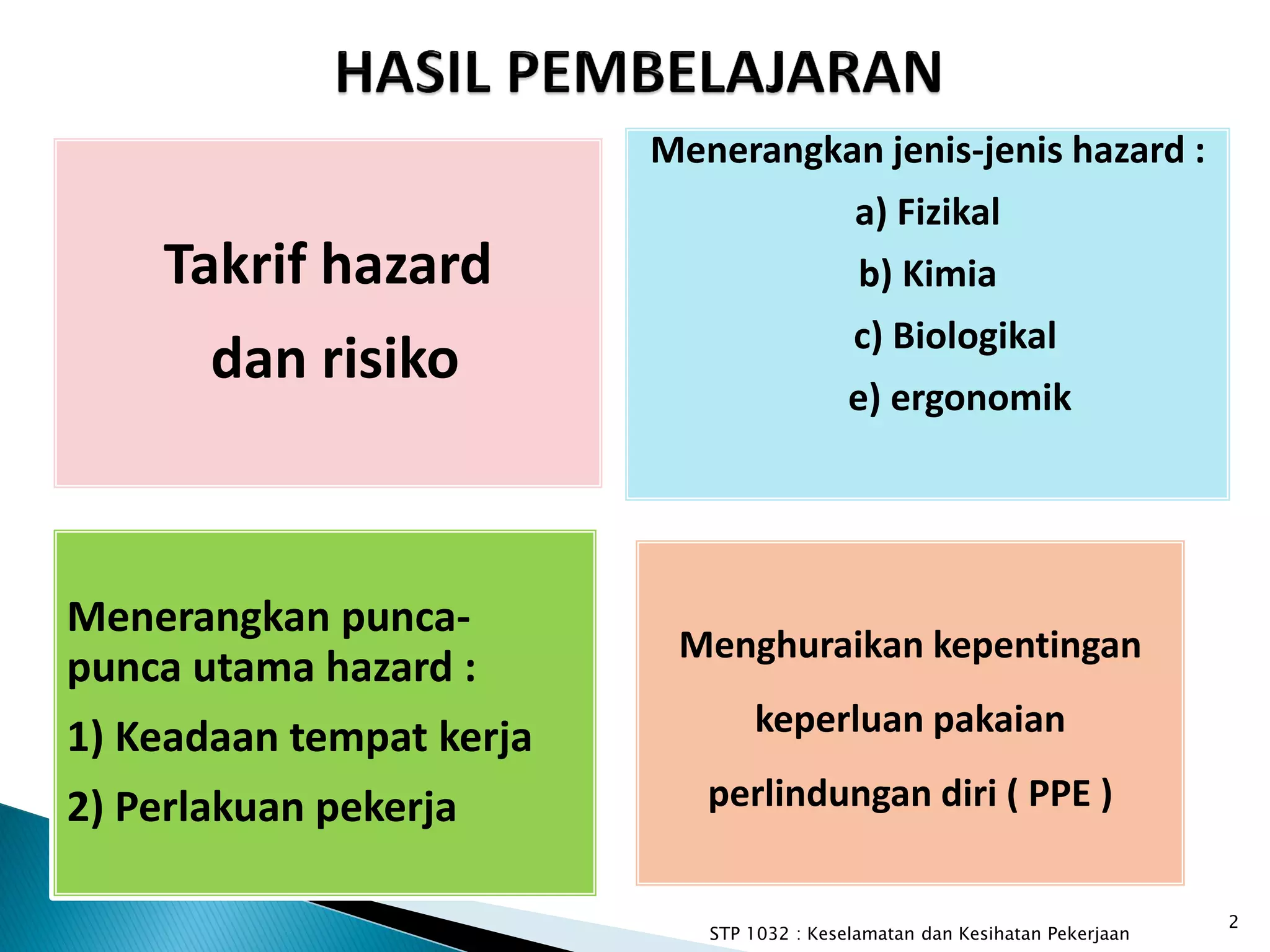 Topik 2 hazard dan risiko | PDF