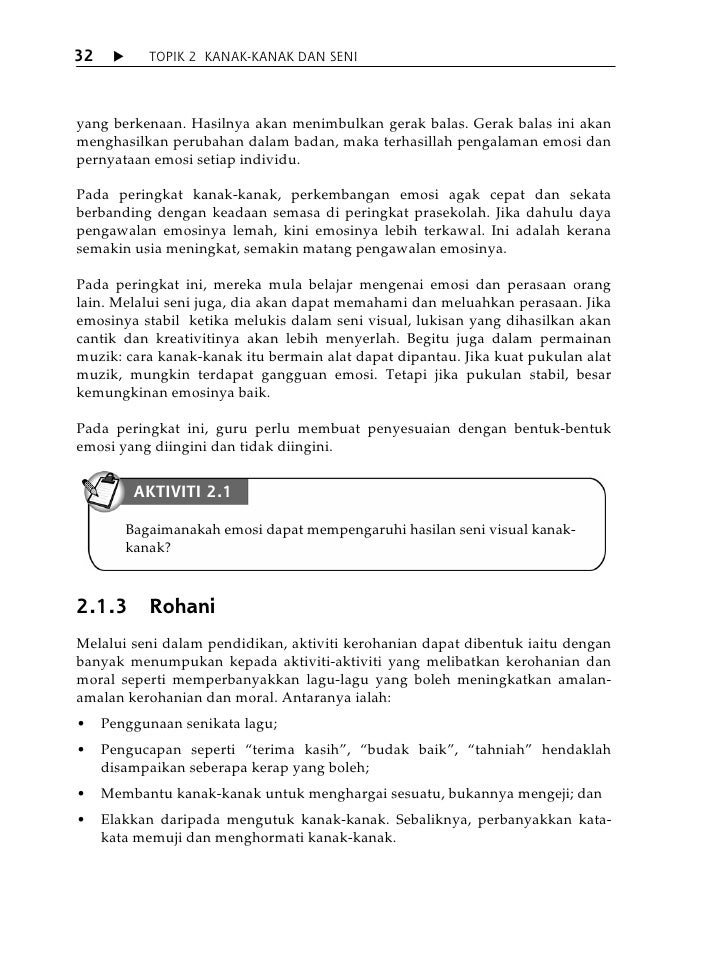 Topik 2 Kanak Kanak Dan Seni