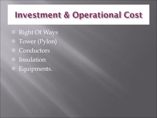 Right Of Ways Tower (Pylon) Conductors Insulation Equipments. 