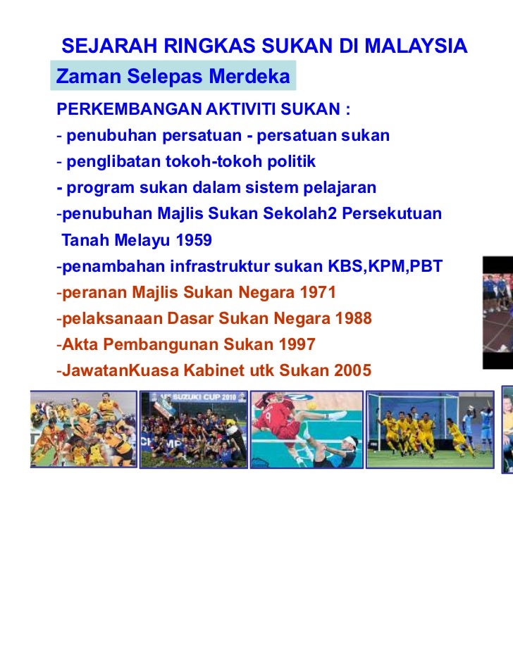 Topik 2 sukan di malaysia
