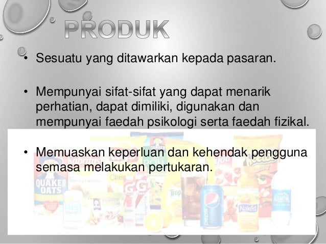 Campuran Pemasaran Bagi Produk Kereta Konsep campuran pemasaran