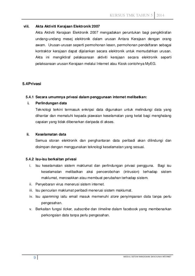 Topik 5 Etika Penggunaan Internet