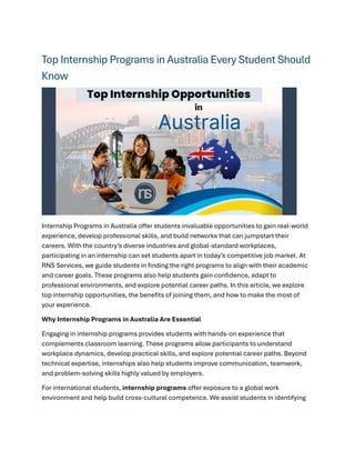 Top Internship Programs in Australia Every Student Should Know.pdf