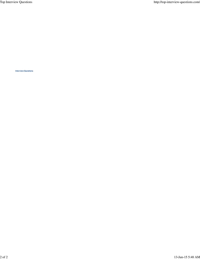 Top interview questions PDF