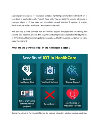 Top IoT Applications in a Connected Healthcare Industry | PDF