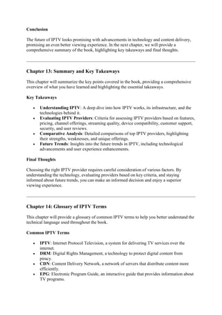 Top IPTV Providers: Features, Pricing, and Channels Compared | PDF