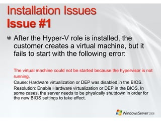 Top Issues For Microsoft Support For Windows Server | PPTX