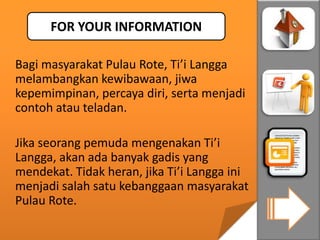 Topi ti’ilangga | PPTX