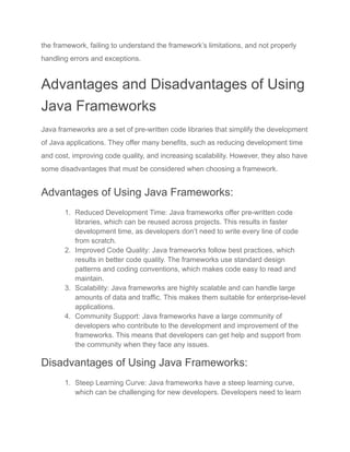 Top Java Frameworks.pdf | Programming Languages | Computing