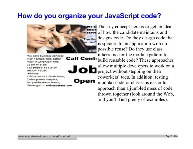 Latest JavaScript Interview Questions and Answers PDF - CodeProject javascript interview questions and answers pdf free download