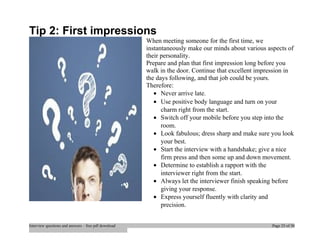 Top jcl interview questions and answers job interview tips | DOC