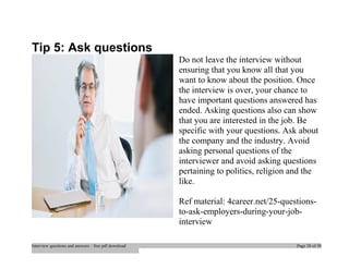 Top jcl interview questions and answers job interview tips | DOC