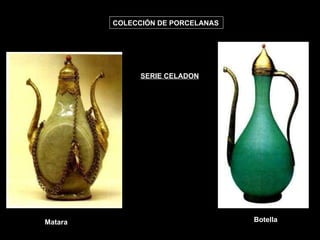 COLECCIÓN DE PORCELANAS SERIE CELADON Matara Botella 