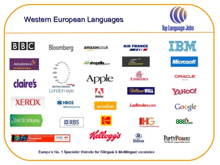 Top language jobs