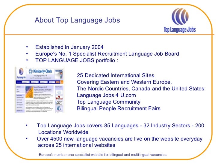 Top language jobs