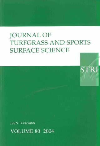 Top layer properties for playability of grass football fields - sampling strategy