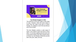 Top lifestyle bloggers in USA.pptx