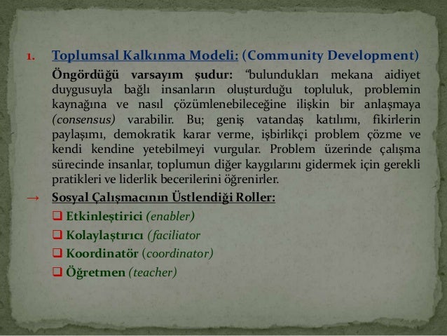 toplum degistirme modelleri