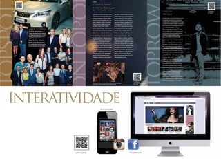 INTERATIVIDADE 
qr-code 
instagram 
facebook 
 