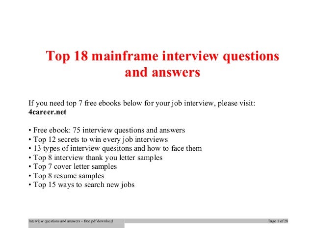 Download 47 JCL Interview Questions and Answers PDF