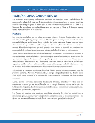 LA DIETA DE 3 SEMANAS- MANUAL DE INTRODUCCIÓN
 