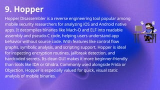 Hopper Gui Top 10 Mobile Hacking Tools – 2025 Edition | PPTX