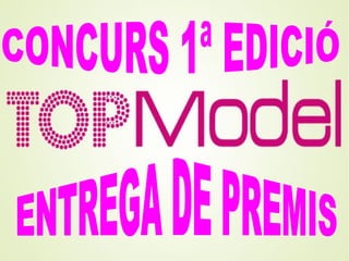 Presentació concurs Top Model