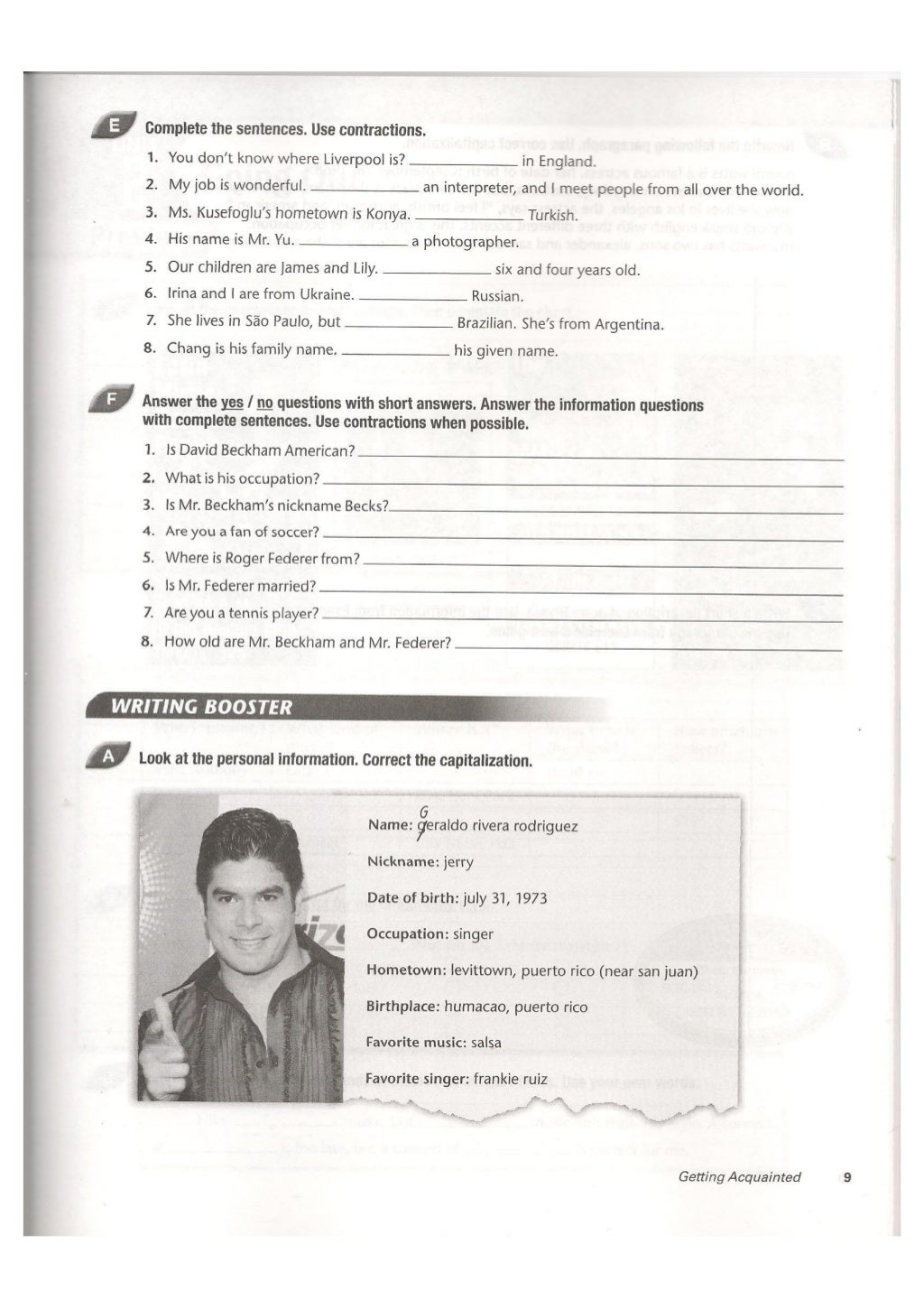 Top notch 1 second edition workbook