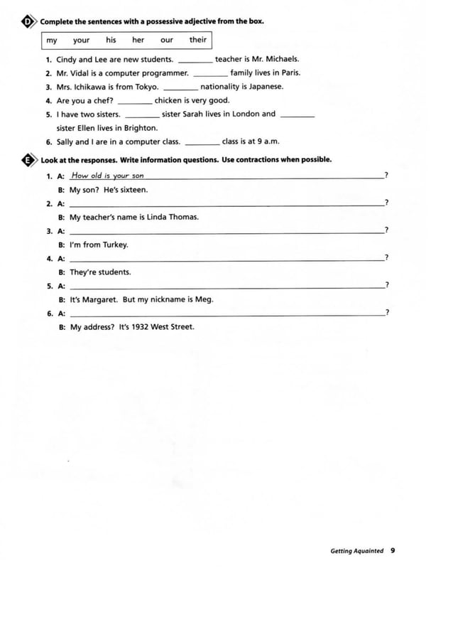 Top notch 1 workbook SECOND EDITION PDF