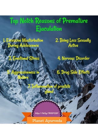Top notch reasons of premature ejaculation