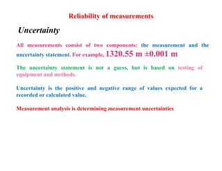Understanding Measurement Errors and Statistical Analysis in Topometric ...
