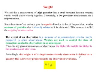 Understanding Measurement Errors and Statistical Analysis in Topometric ...