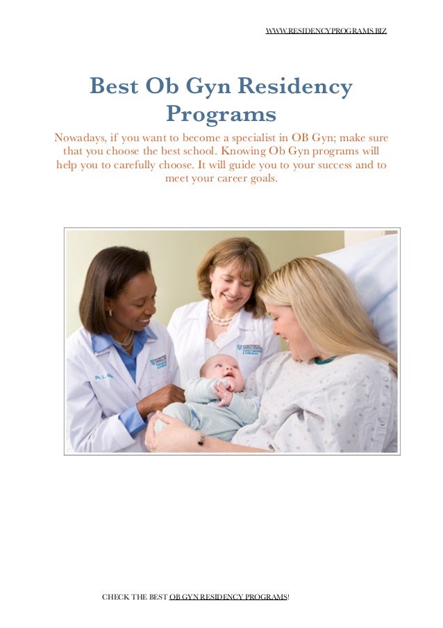 OB GYN Residency Programs