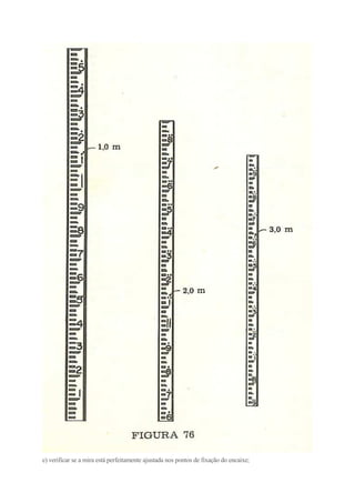 e) verificar se a mira está perfeitamente ajustada nos pontos de fixação do encaixe;
 