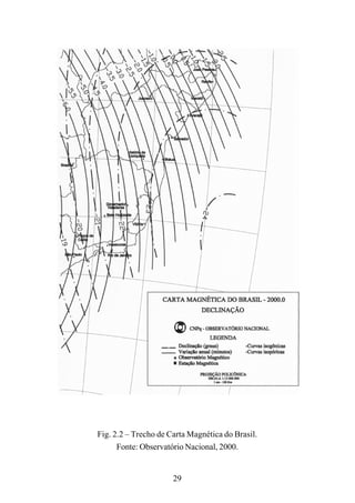 29
Fig. 2.2 – Trecho de Carta Magnética do Brasil.
Fonte: Observatório Nacional, 2000.
 