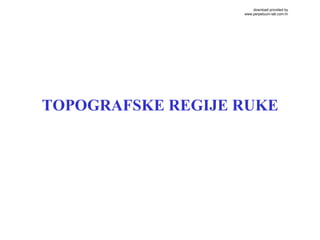 TOPOGRAFSKE REGIJE RUKE
download provided by
www.perpetuum-lab.com.hr
 