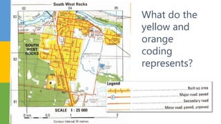 What do the
yellow and
orange
coding
represents?
 