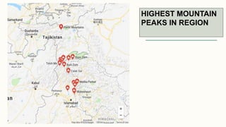 HIGHEST MOUNTAIN
PEAKS IN REGION
 