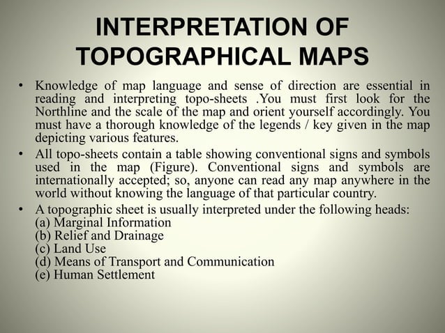 Topography and its representation | PPTX | Geography | Science