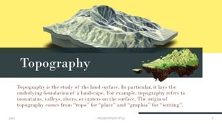 Surface Topography Examples Topography_AP1-REPORTING_Final_.pptx POWERPOINT | PPTX