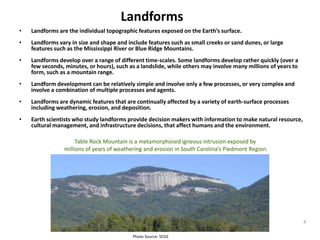 study of landforms