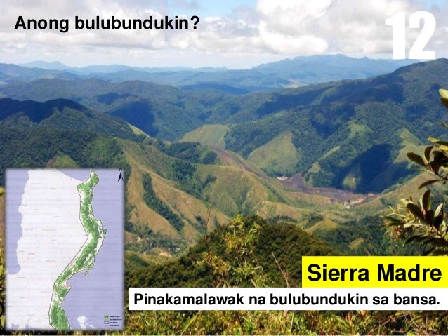 Saan Matatagpuan Ang Bulubundukin Ng Sierra Madre