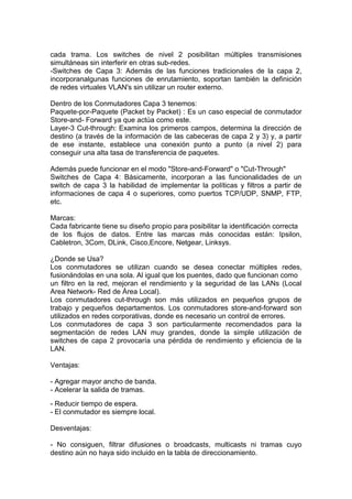 Topologías de red switch-hub-router