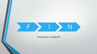 F

I
Gracias por su atención

N

 
