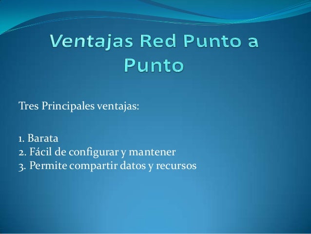 Resultado de imagen para red punto a punto ventajas