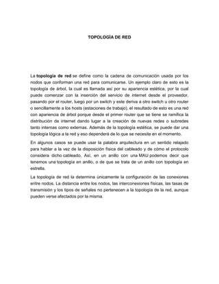 Topologias de red