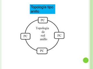 Topología tipo 
anillo 
 